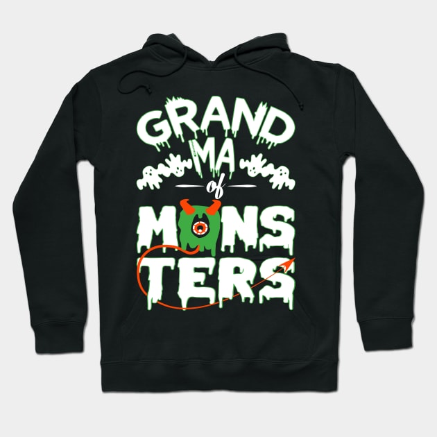 Grandma of monsters-Halloweenshirt Hoodie by GoodyBroCrafts